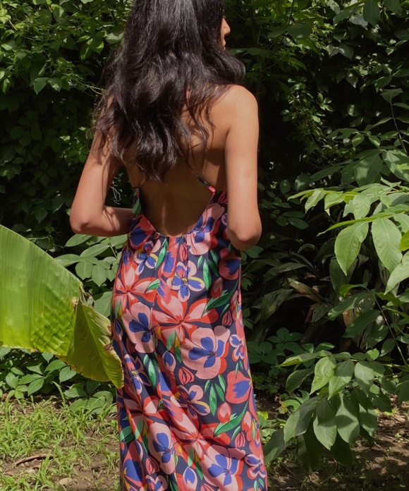 sunflora maxi dress